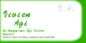 vivien agi business card