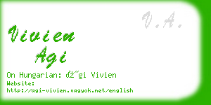 vivien agi business card